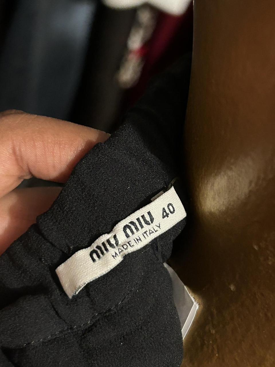 Miu Miu Women's Skirt - Black - S – Miu Miu black… - image 4