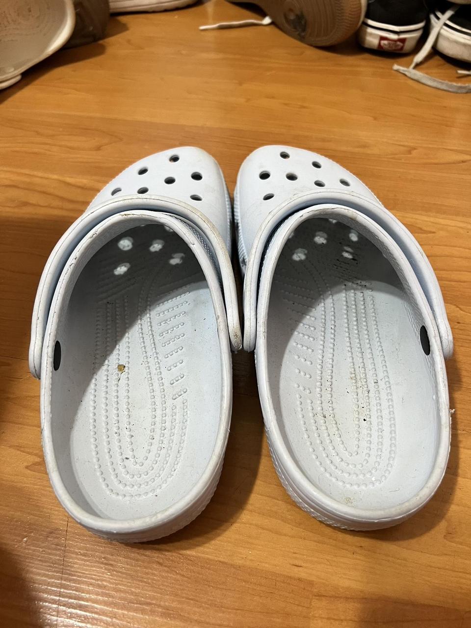 mens light blue crocs