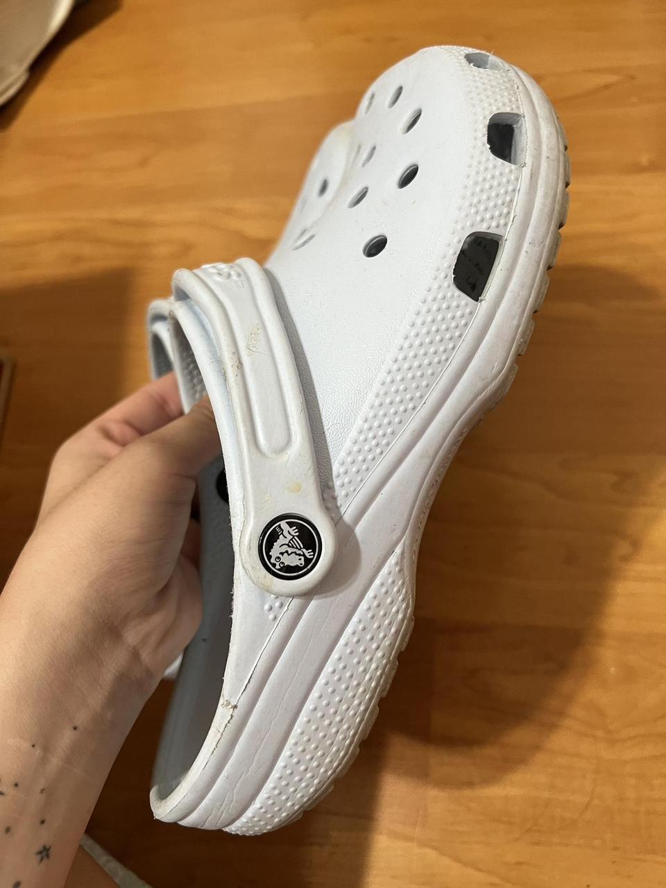 mens light blue crocs