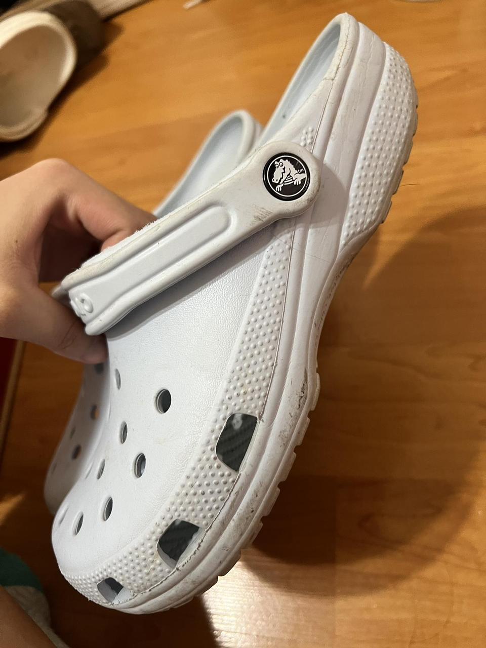 mens light blue crocs