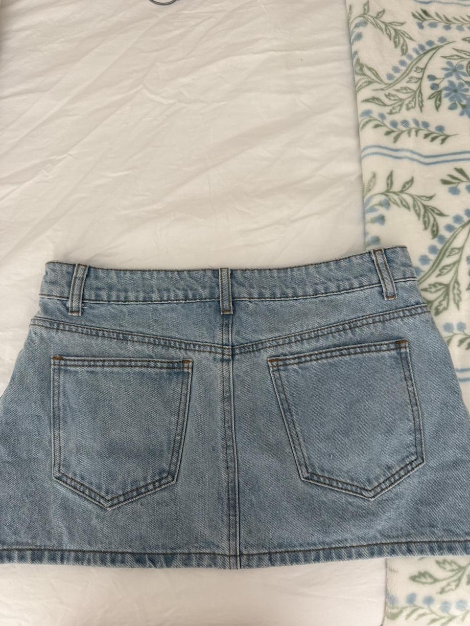 Edikted Women's Skirt - Blue/White - M – Edikted … - image 2