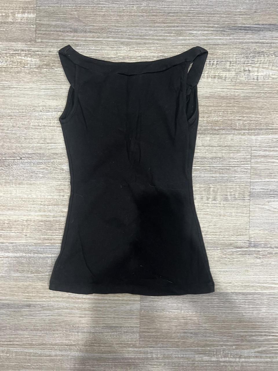 Kookai black basic singlet Size 1 would fit size 4-8 - Depop