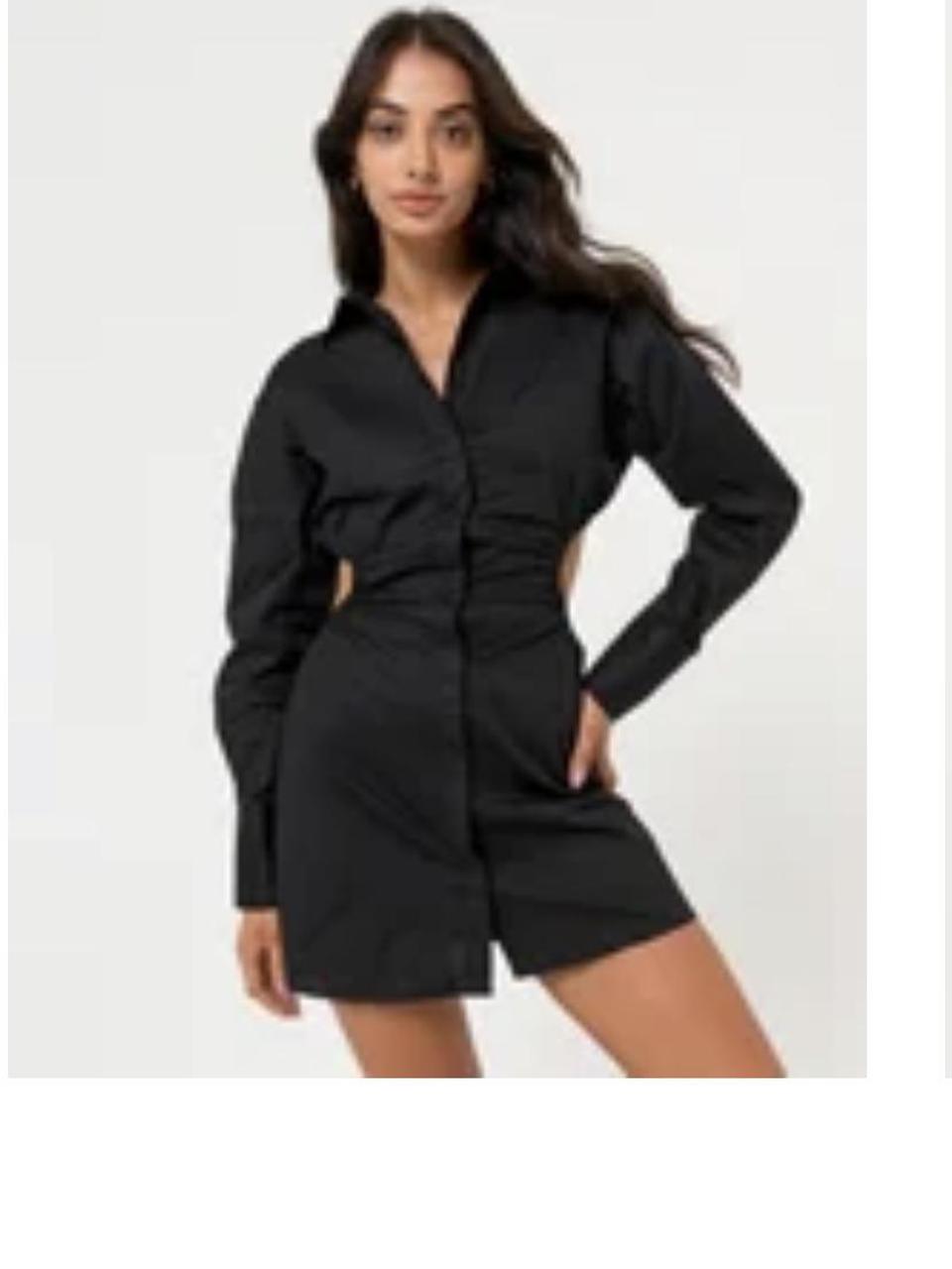 Glassons long sleeve button up dress with... Depop