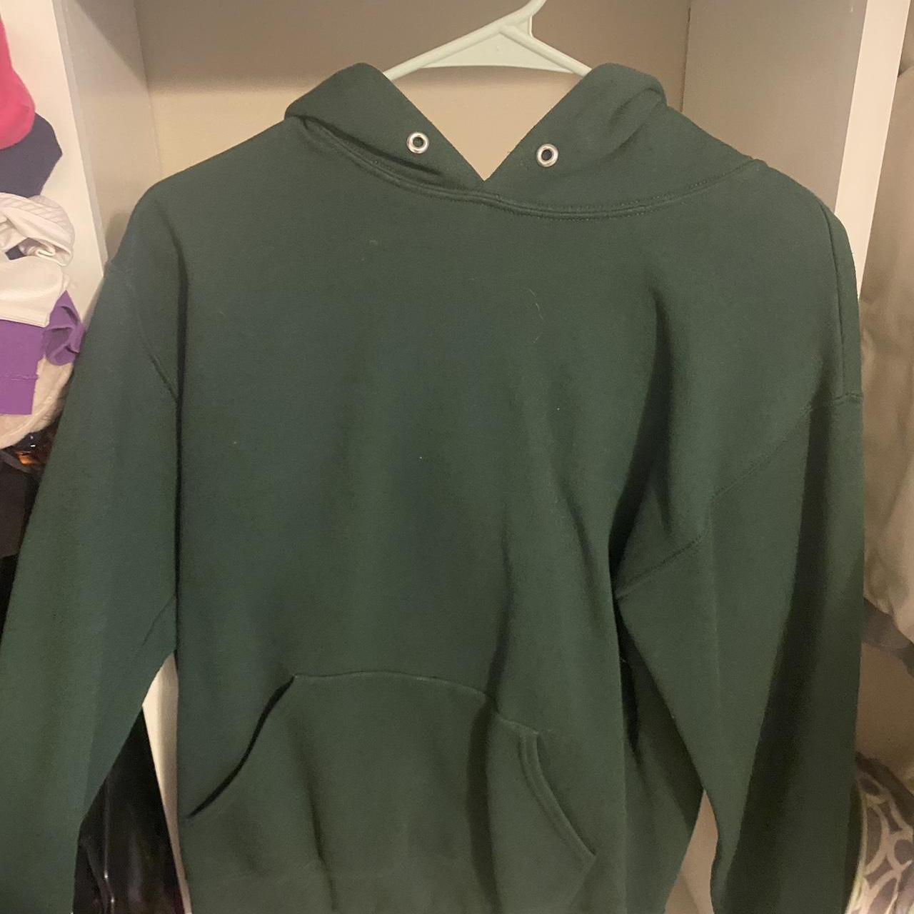 plain forest green hoodie | true to size | good for... - Depop