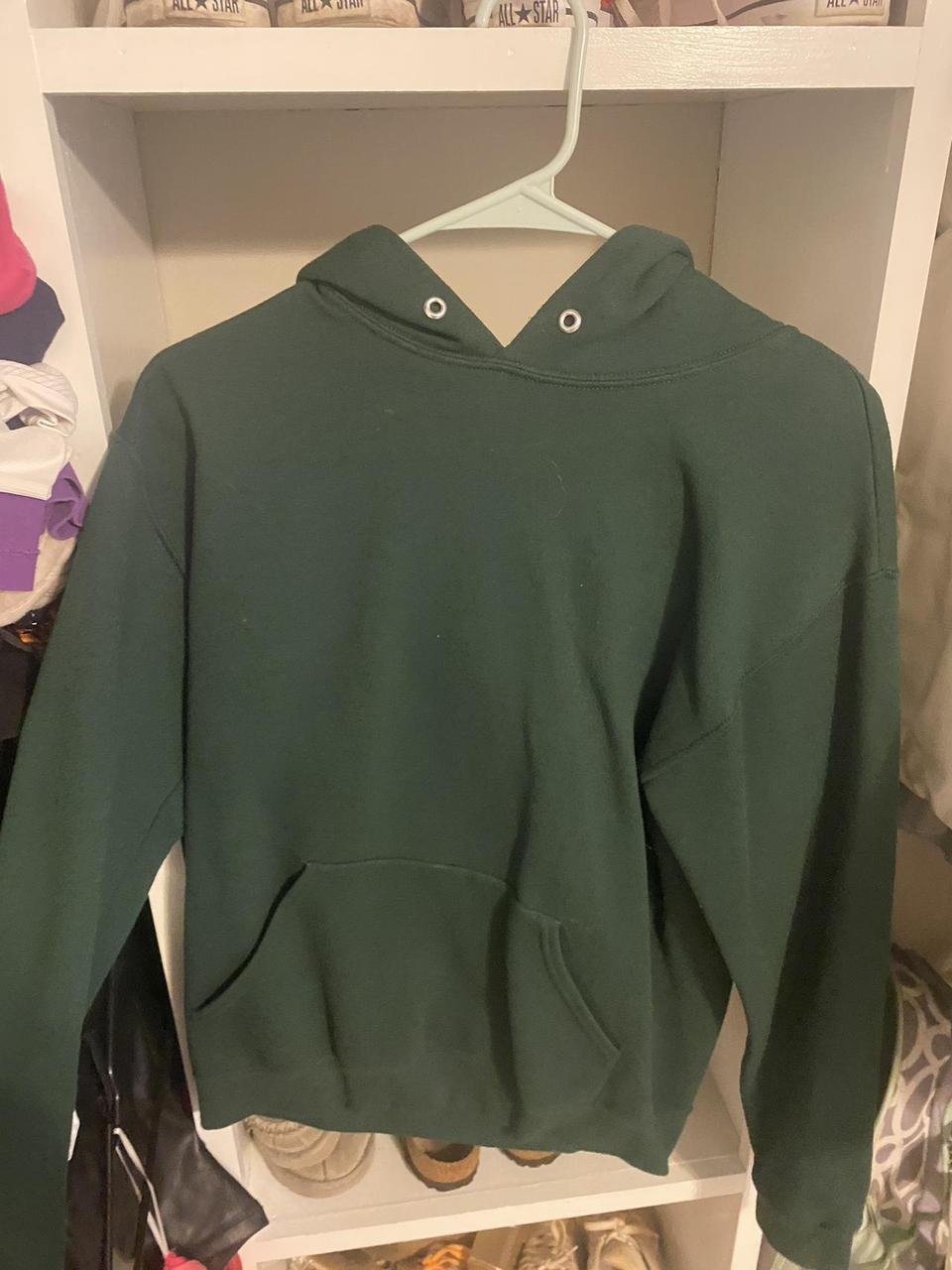 plain forest green hoodie | true to size | good for... - Depop