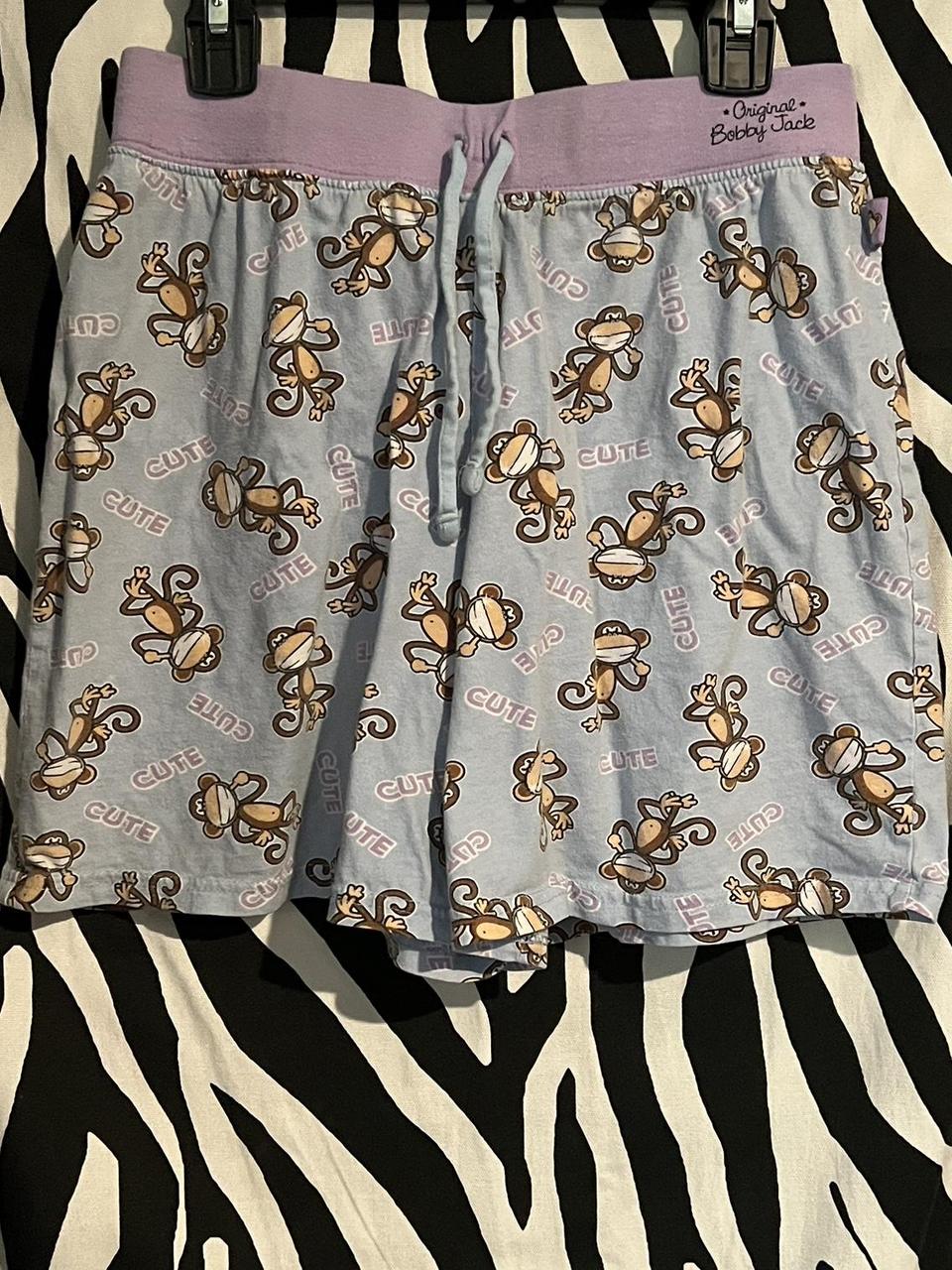 bobby jack sleeping shorts, size XL in kids size S in...