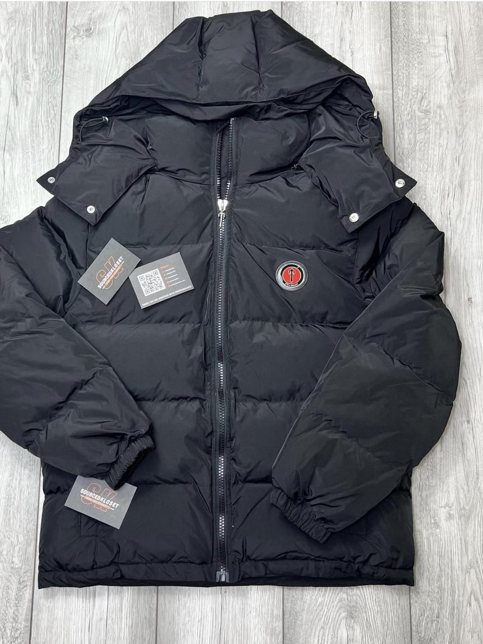 Trapstar Irongate Detachable Hooded Puffer Jacket Black/Infrared