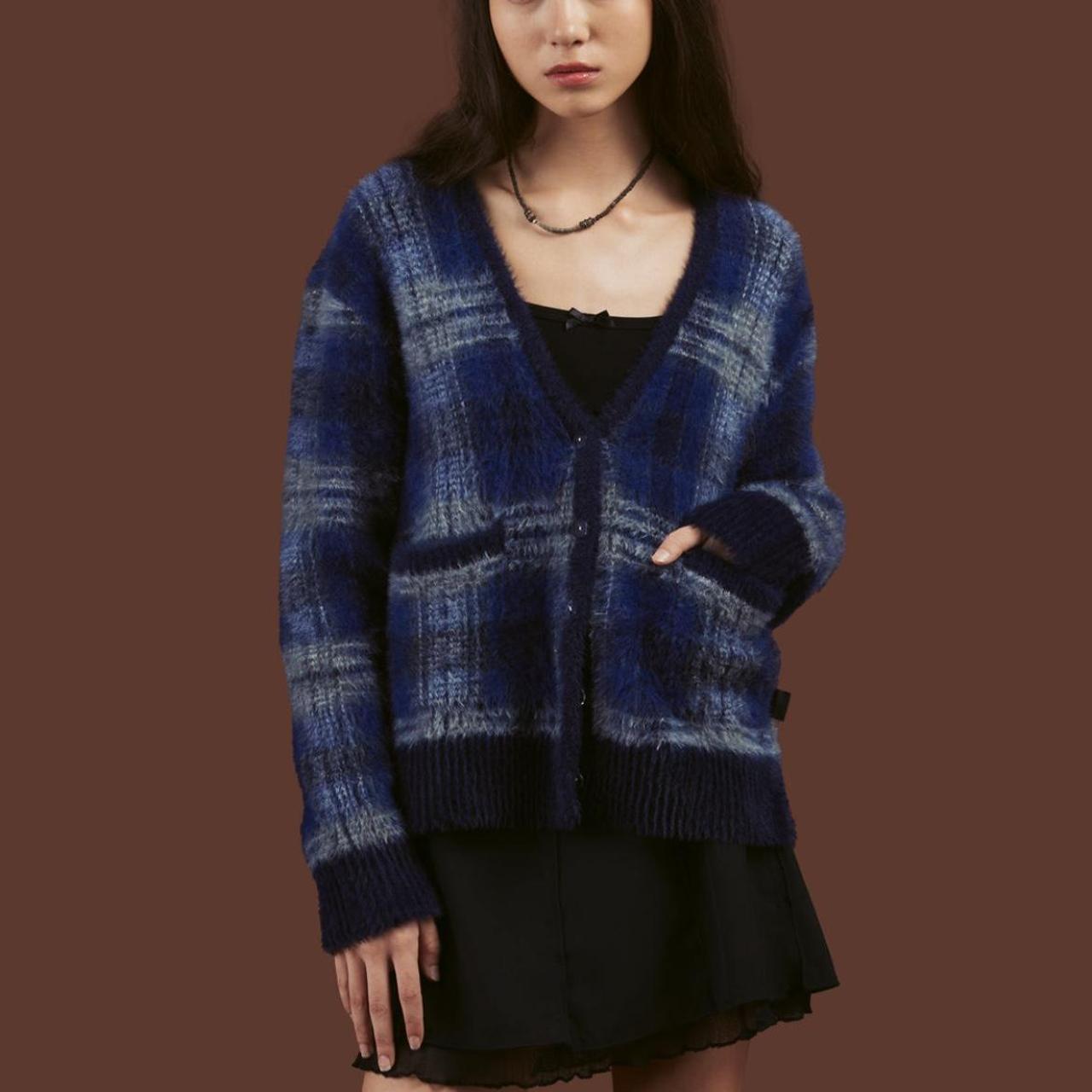 UNIF ユニフ チェック柄 TY cardigan-