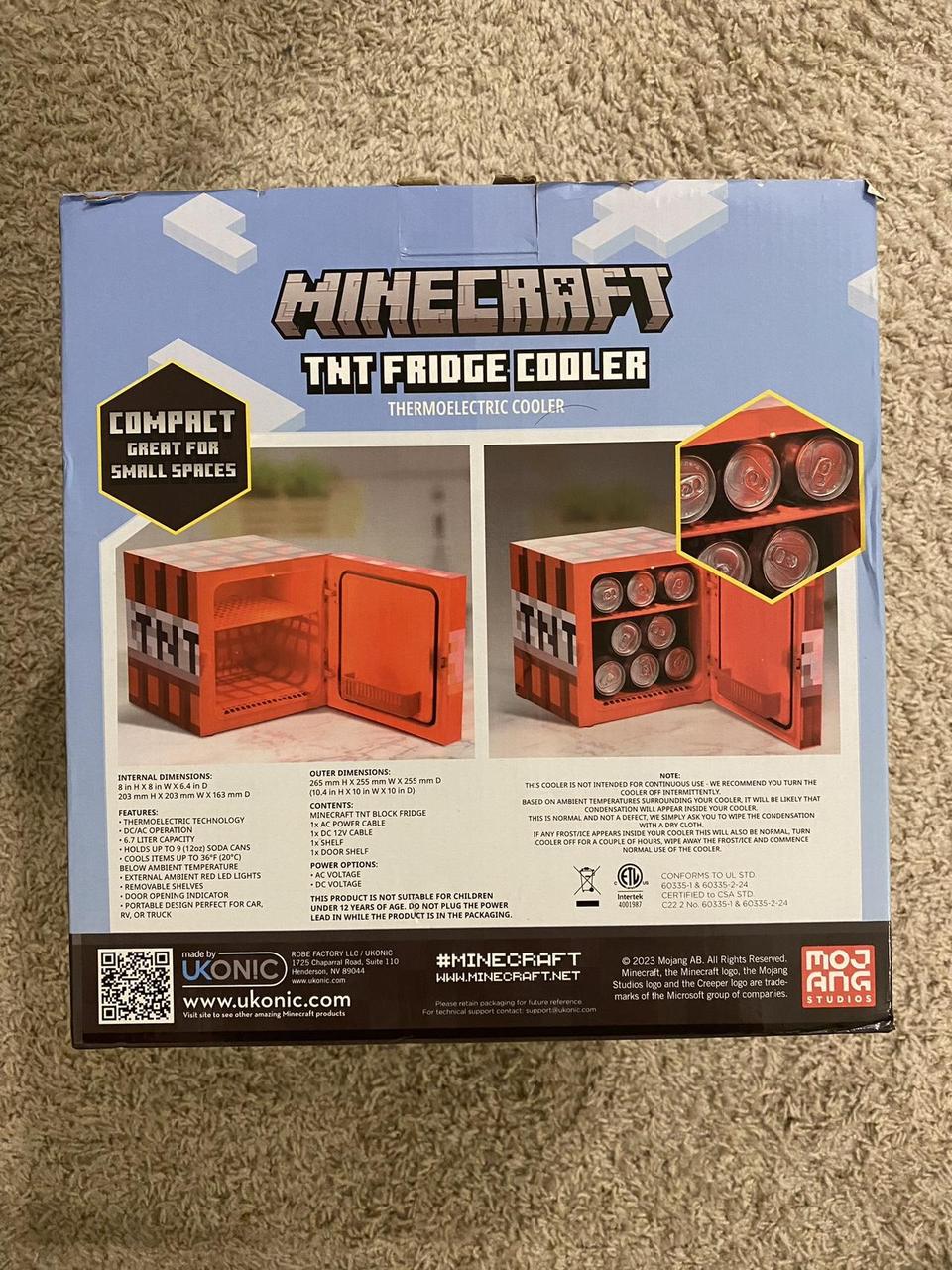 Minecraft TNT mini fridge Great Christmas gift... - Depop