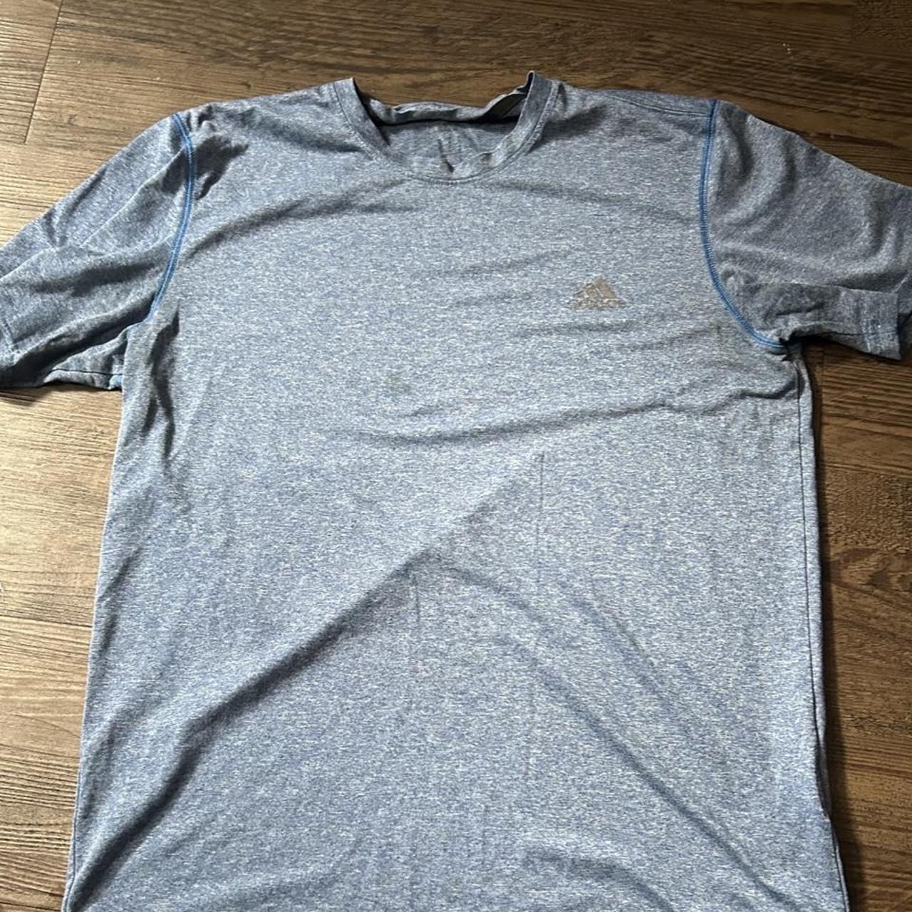 Adidas men's blue and grey t-shirt