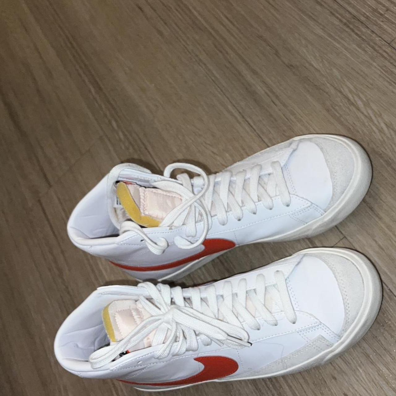 Nike Blazer High Mens Orange Nike Blazer Mid 77 EMB NBA 75th