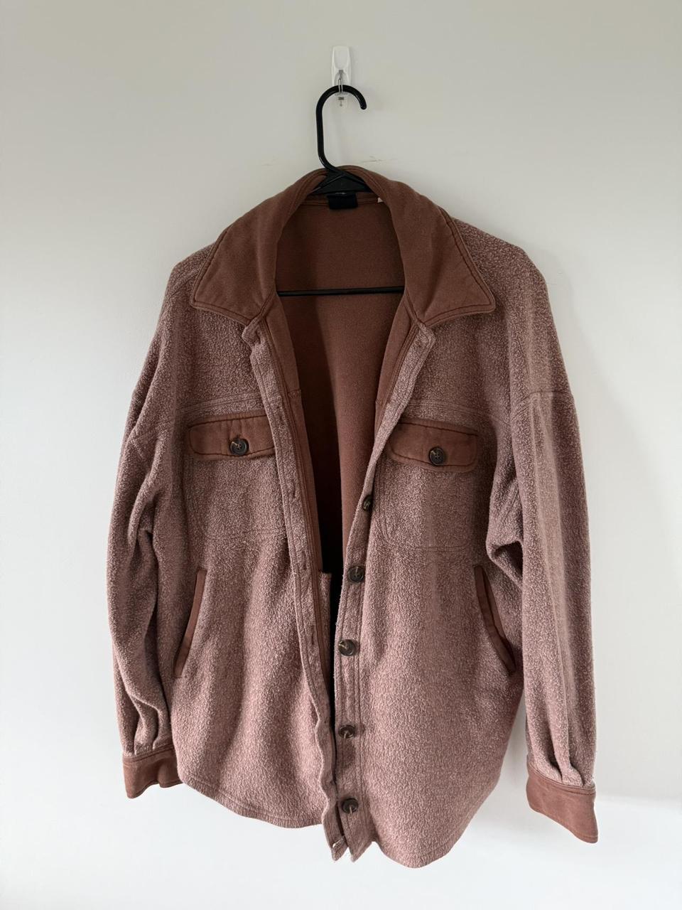 PacSun Women's Jacket - Brown/Pink - XS – Pacsun Brown Corduroy Jacket Size XS