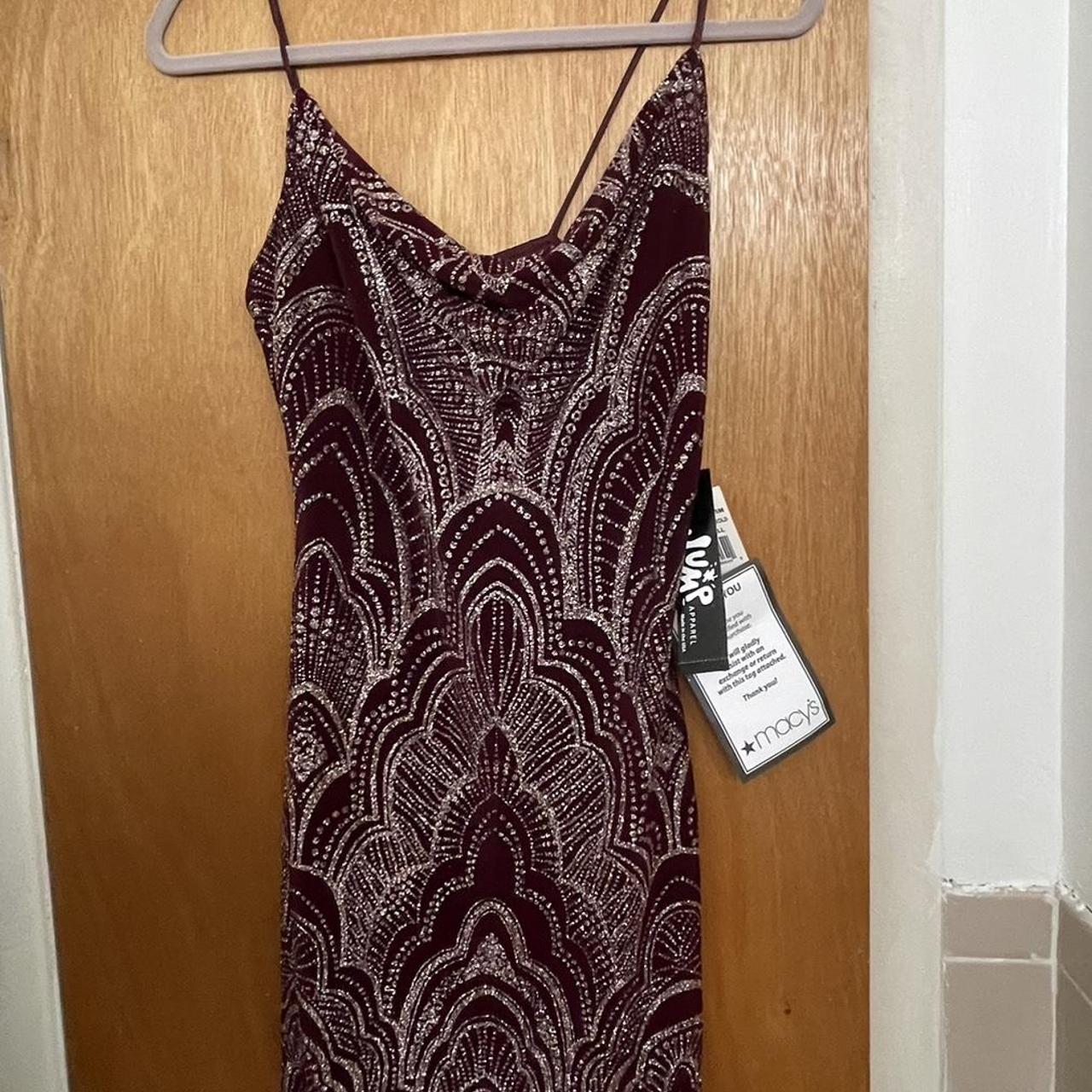 Macy's black and hot sale rose gold dress