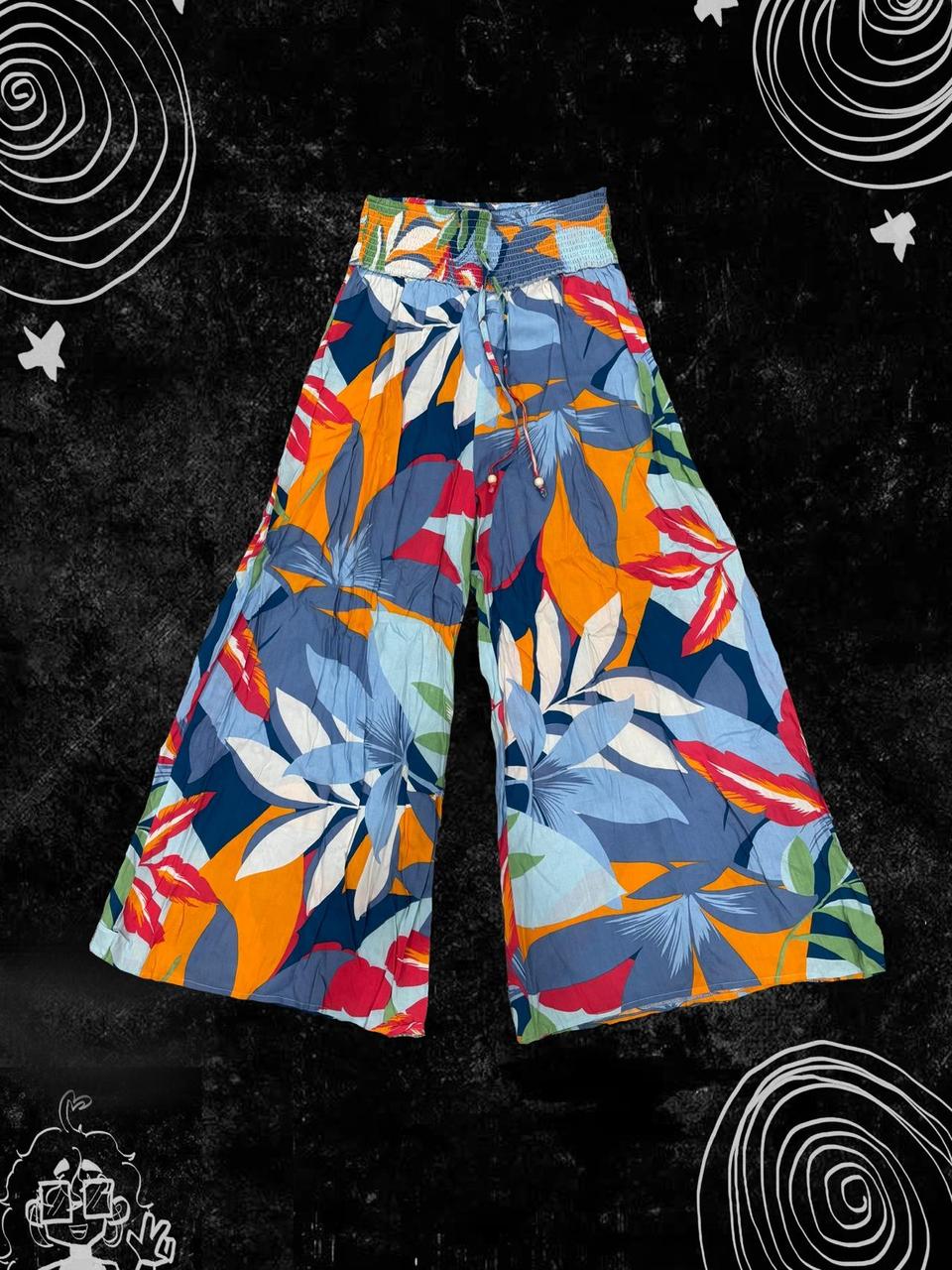 Women's Printed Pants - Multi - L – Patterned Aes… - image 1