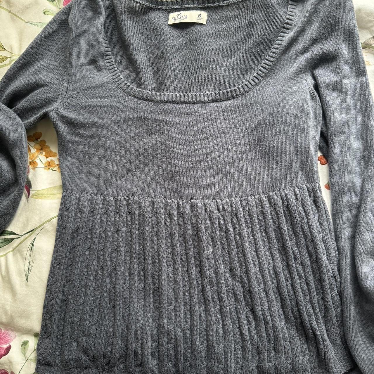 hollister babydoll long sleeve top - Depop