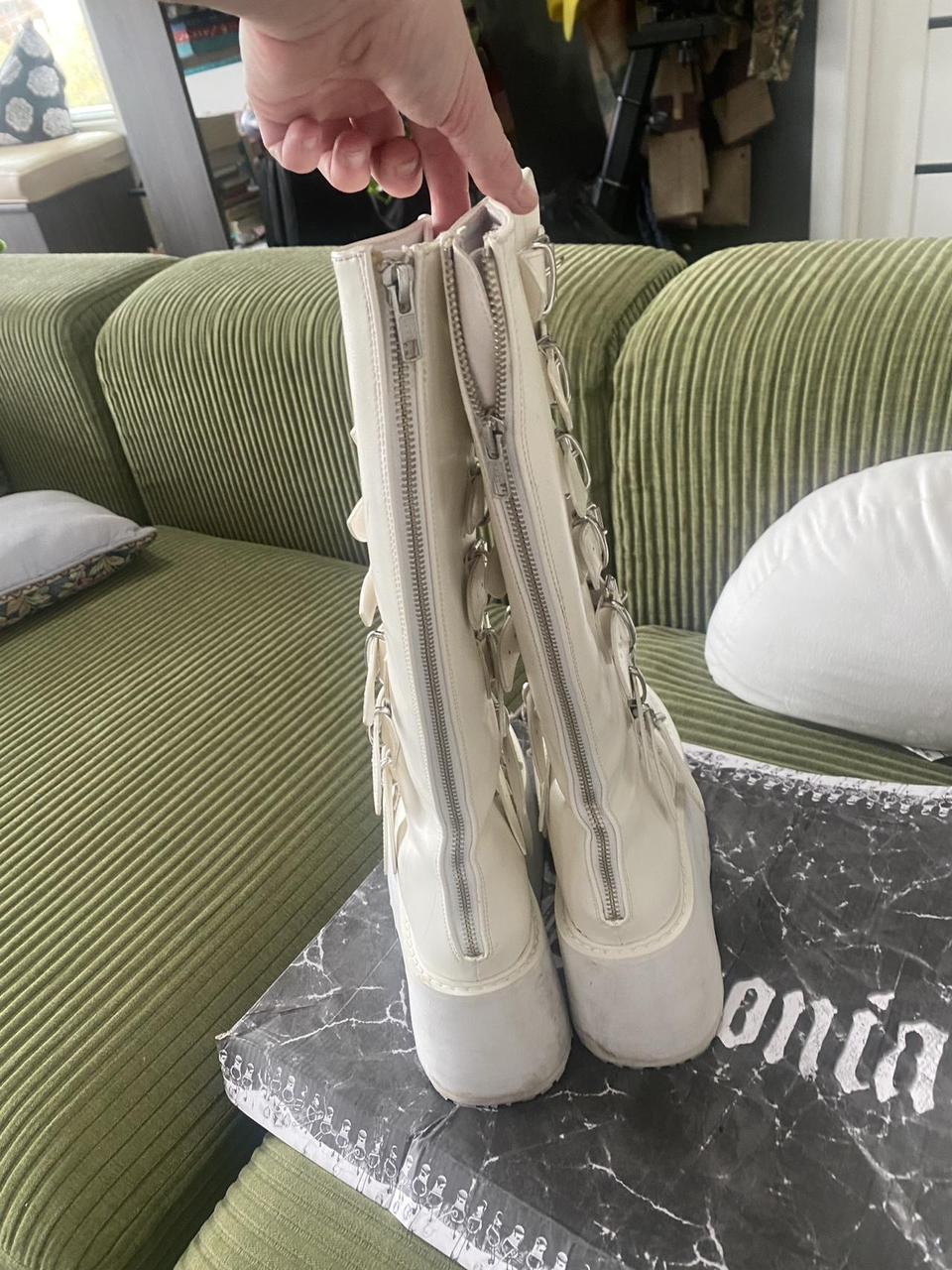 Demonia Women's Platform Boots - White - US 8 – D… - image 7