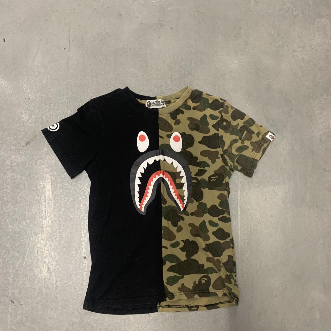 Bape half best sale camo shirt