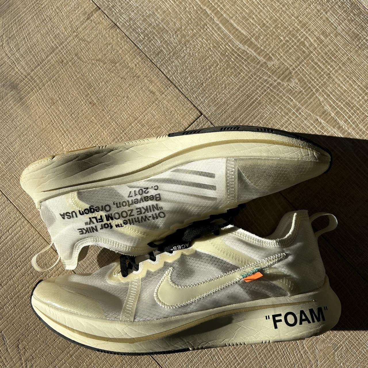 OFF WHITE Nike Zoom Fly Sp “The Ten” size 9.5 taking... - Depop