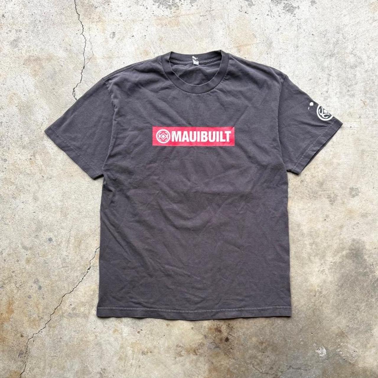 Maui built men's grey and black t-shirt