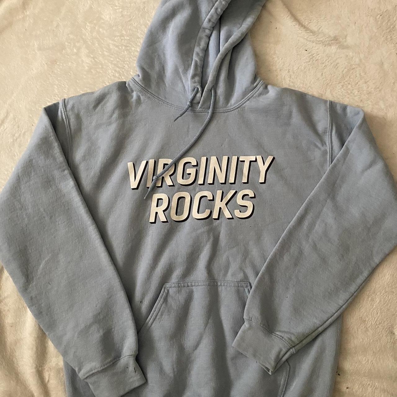 Virginity rocks hot sale hoodie blue