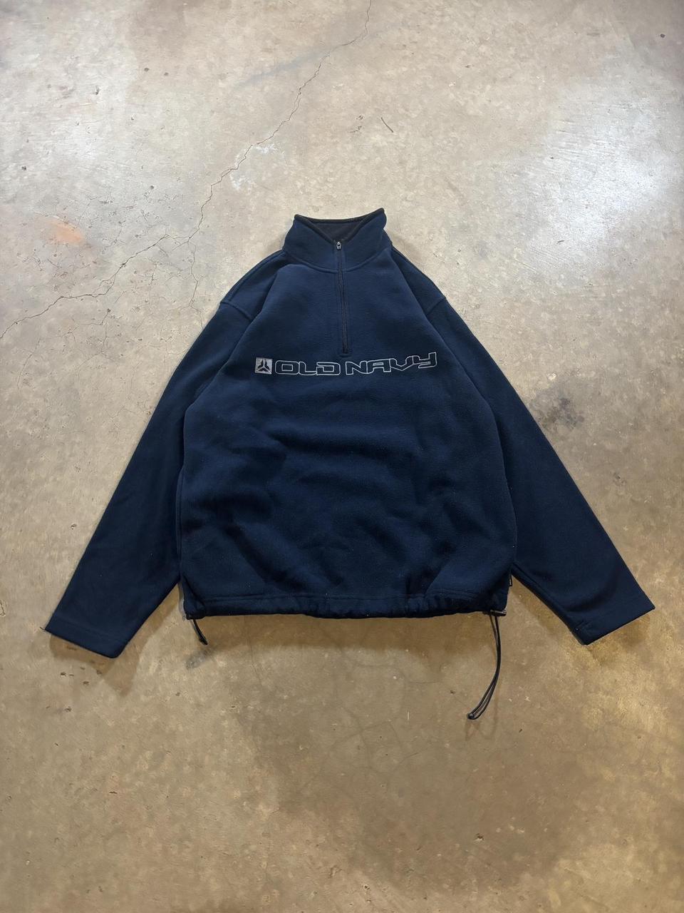 Old Navy Men's Sweatshirt - Black/Navy - L – Navy… - image 1