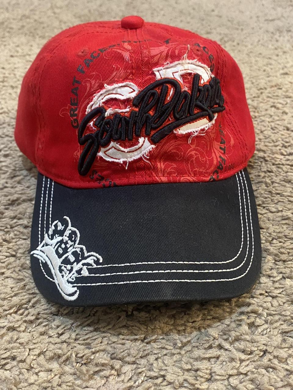 south dakota embroidered y2k hat y2k truckerhat... Depop