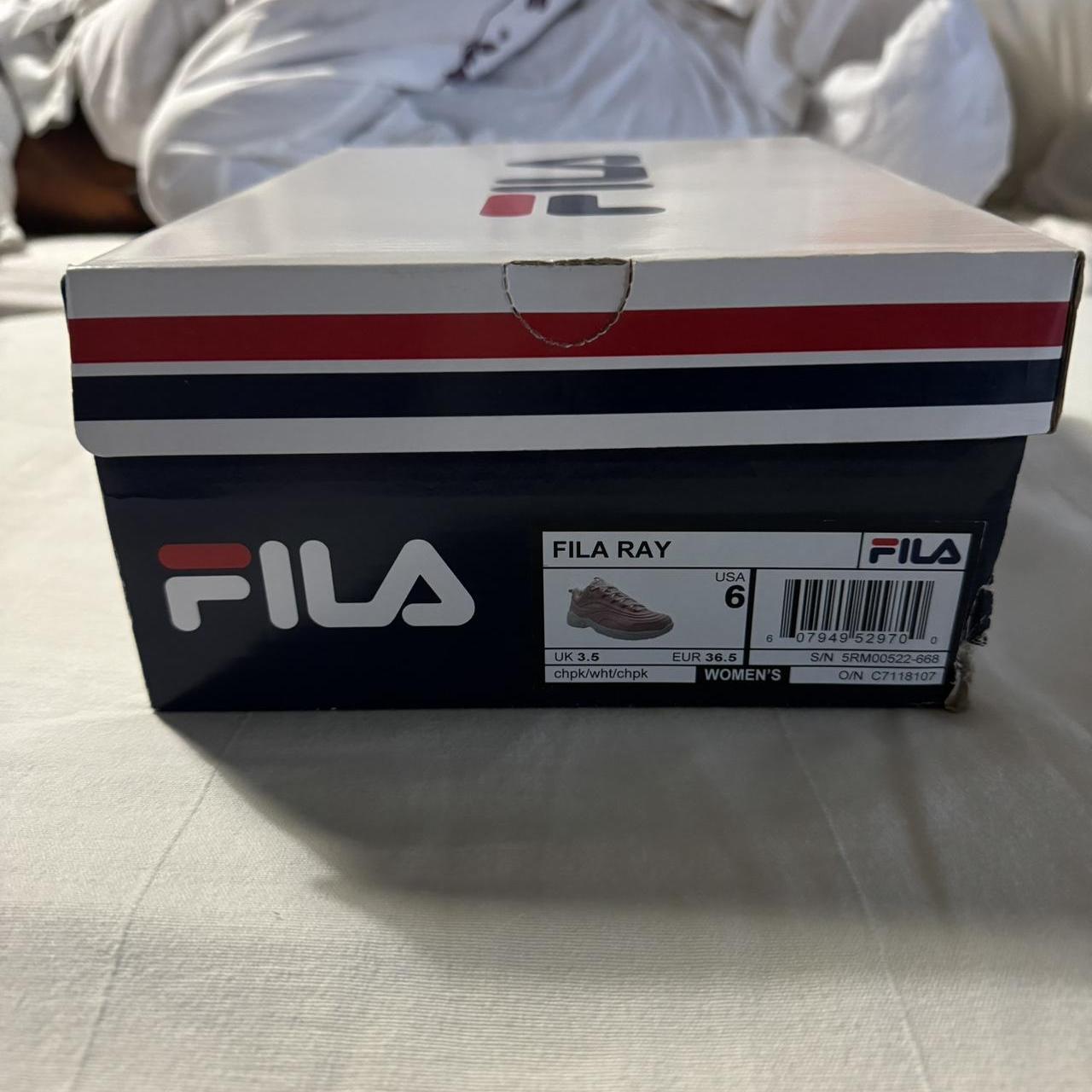 BEAUTIFUL PINK FILA RAY SIZE worn once Depop