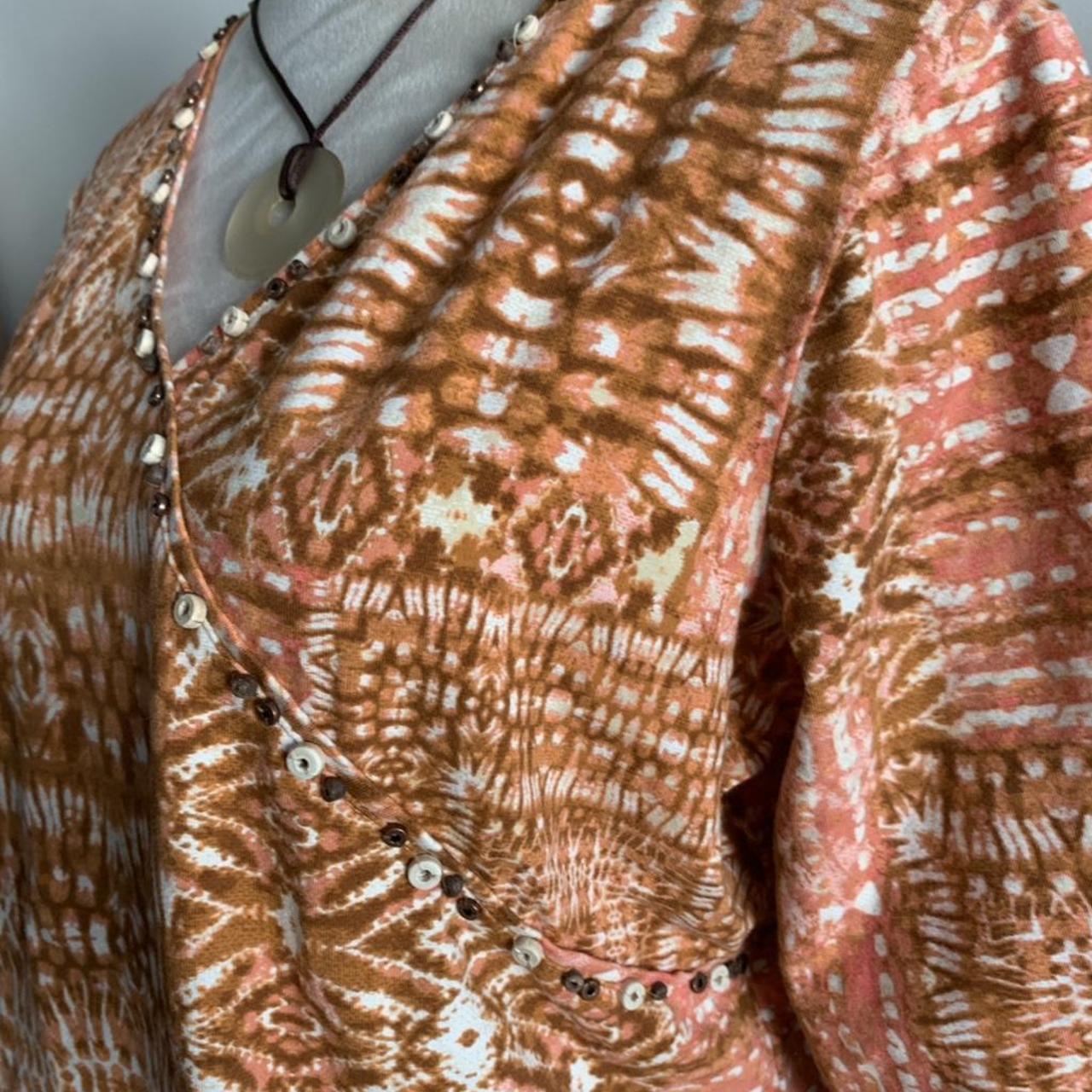 Ruby Rd. Women's Blouse - Orange/Multi - L – ruby… - image 4