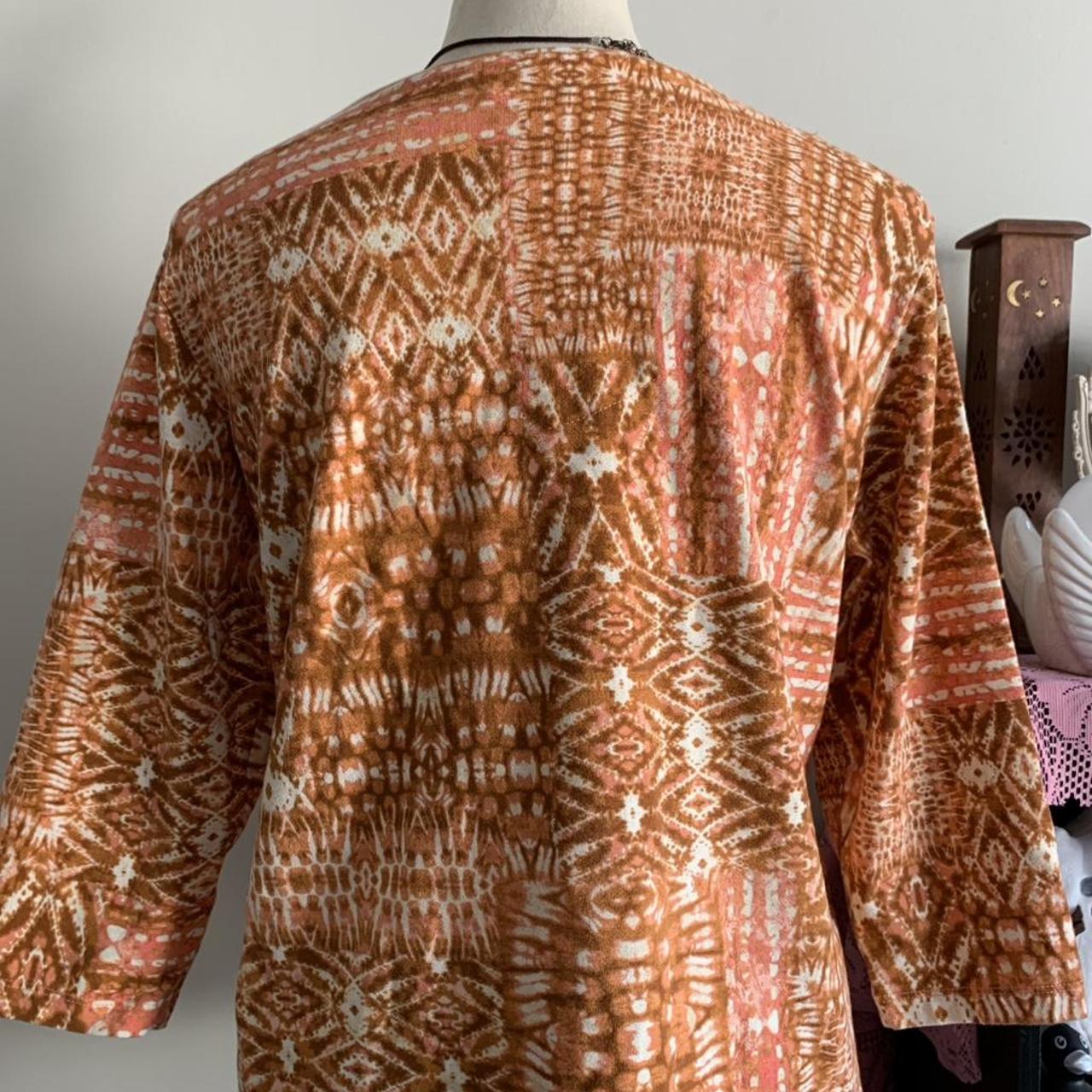 Ruby Rd. Women's Blouse - Orange/Multi - L – ruby… - image 5