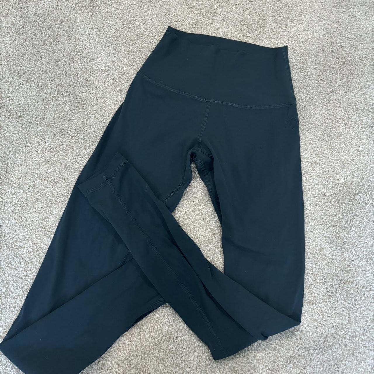 dark green lululemon leggings - size 4 - worn a... - Depop