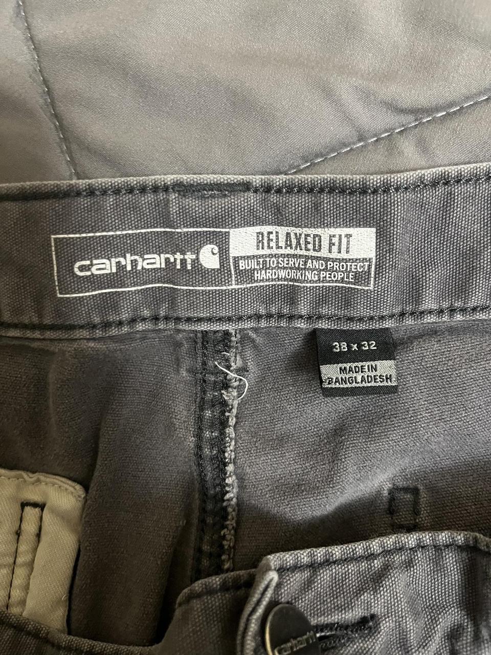 Grey, Relaxed fit Carhartt Double-knees Size:... - Depop