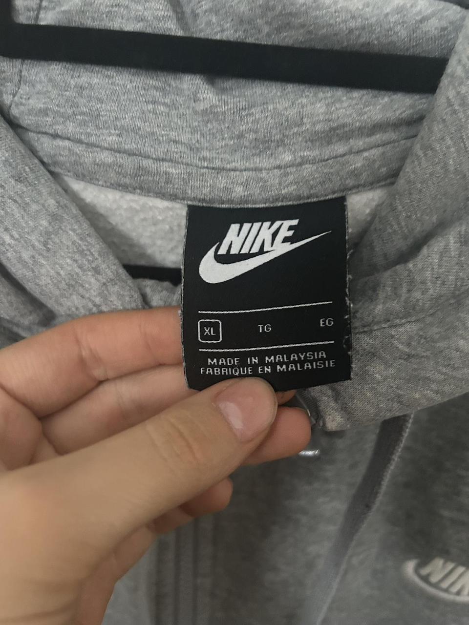 Perfect condition Nike grey zip up jumper!! - Depop