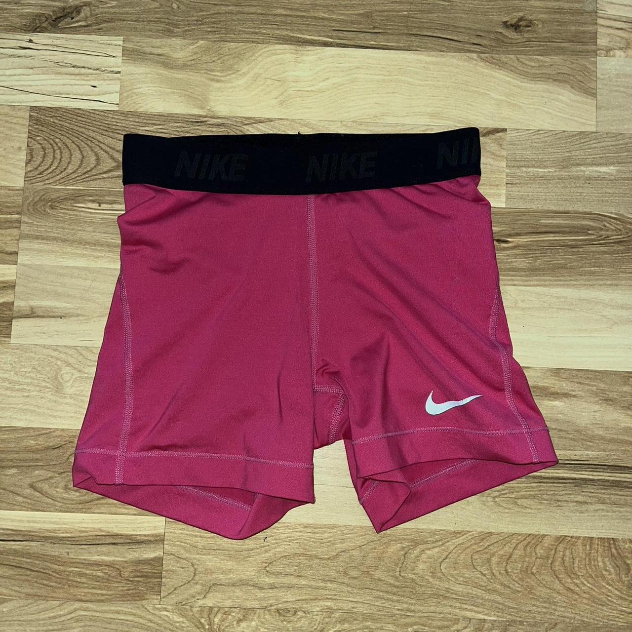 nike pro shorts hot pink