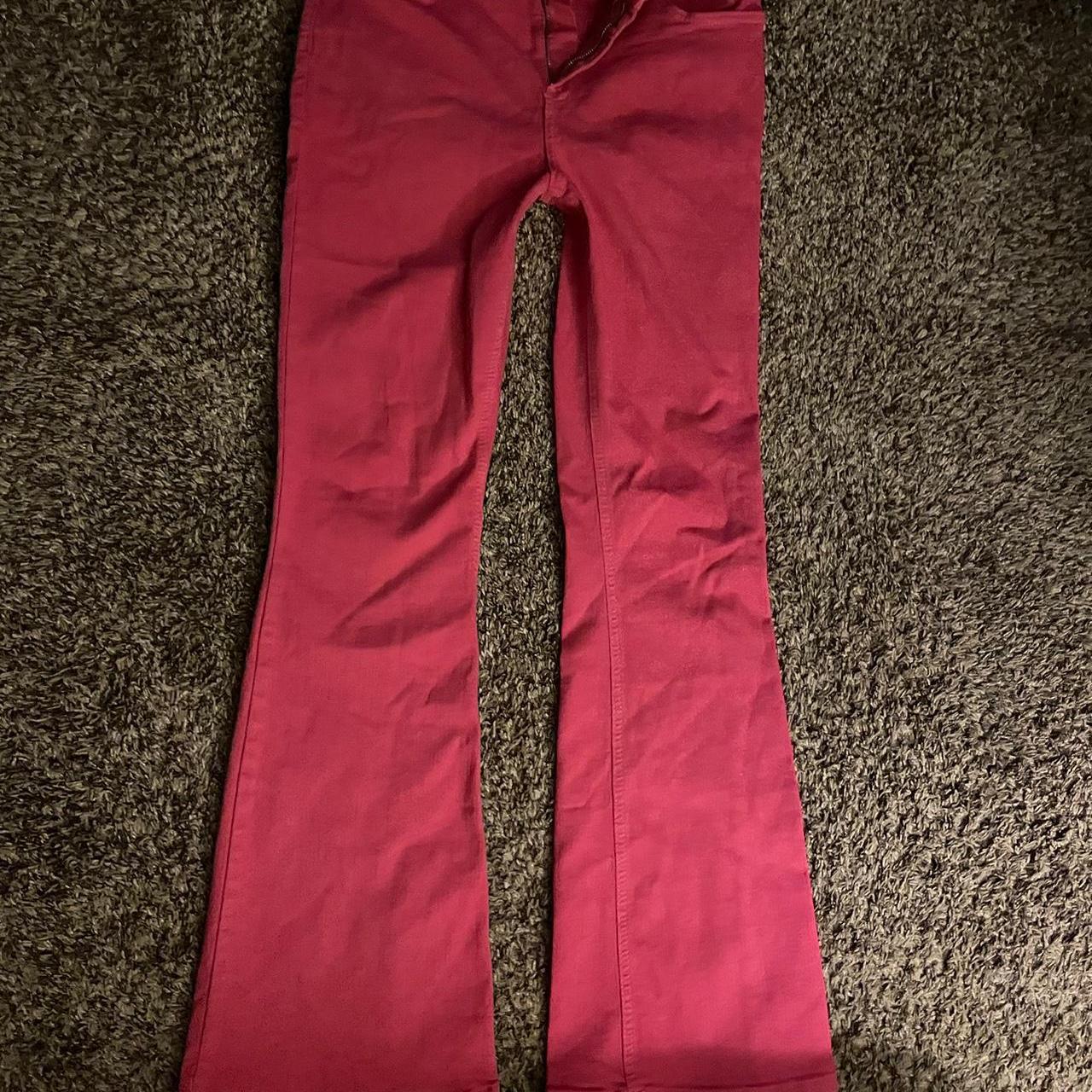 river island pink flare jeans!' pink Depop
