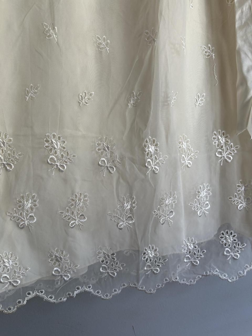 Women's Skirt - White/Cream - S – Stunning lace e… - image 4
