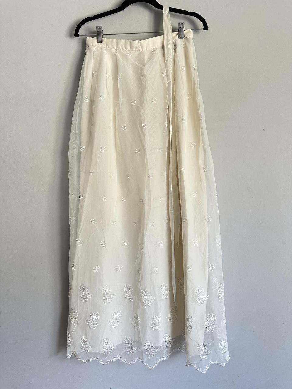 Women's Skirt - White/Cream - S – Stunning lace e… - image 7