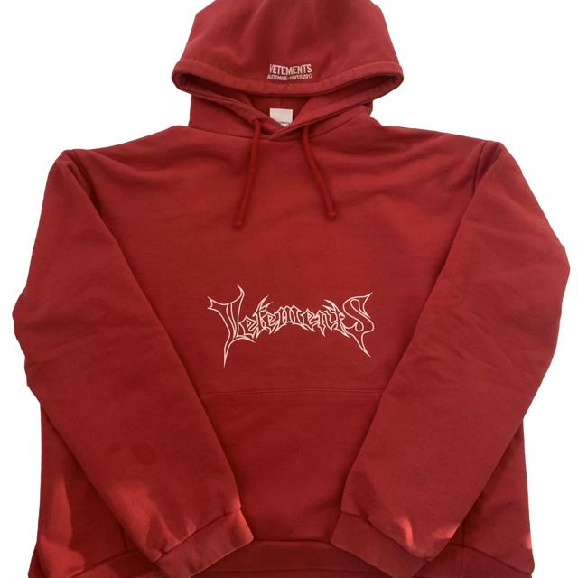 VETEMENTS♡ JAVA EMBROIDERD MOLLETON SWEATSHIRT JAVA EMBROIDERD MOLLETON SWEATSHIRT | VETEMENTS(ヴェトモン