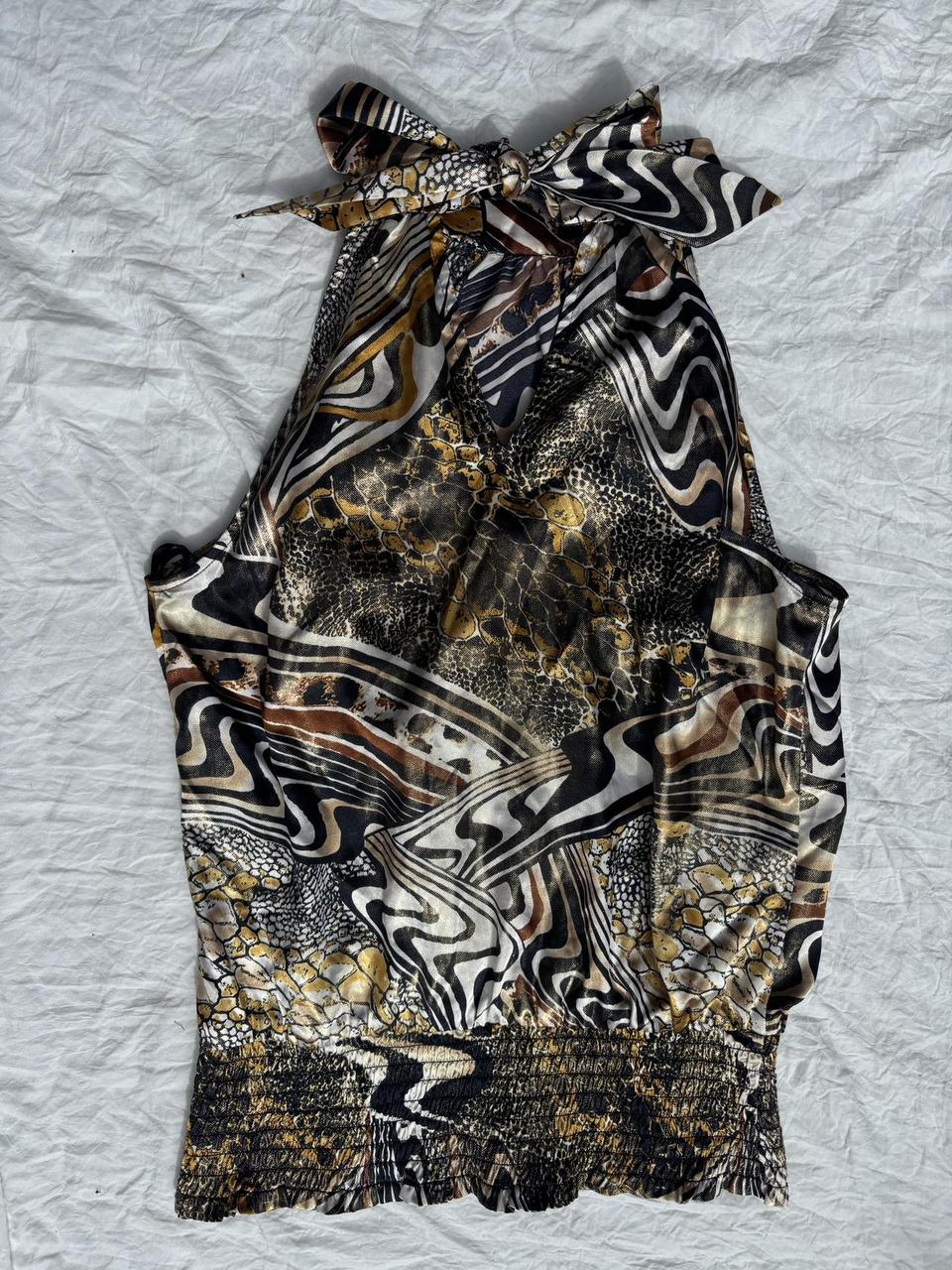 Cache Women's Tank top - Brown/Multi - M – Caché … - image 4