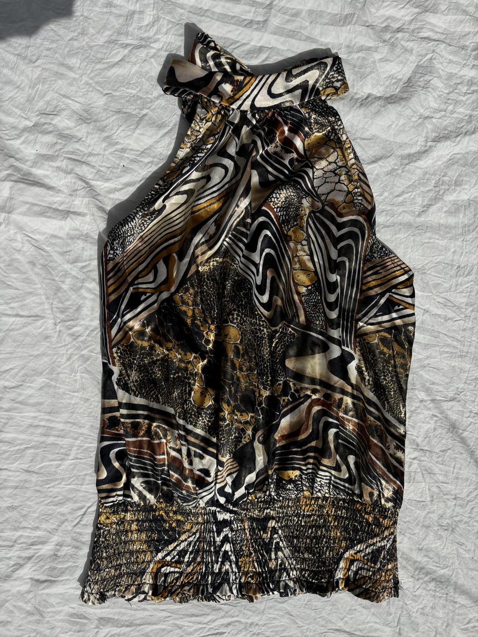 Cache Women's Tank top - Brown/Multi - M – Caché … - image 1