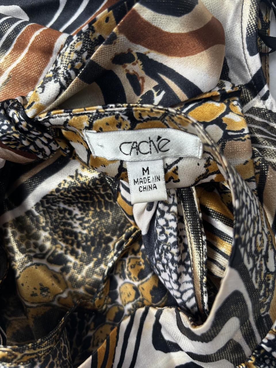 Cache Women's Tank top - Brown/Multi - M – Caché … - image 3