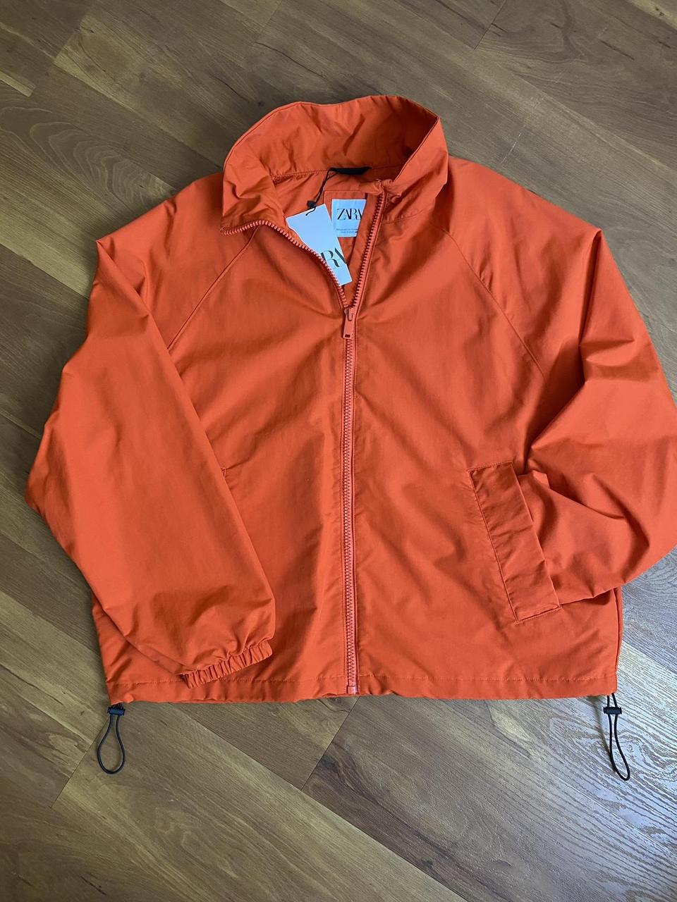 Mens orange windbreaker jacket best sale