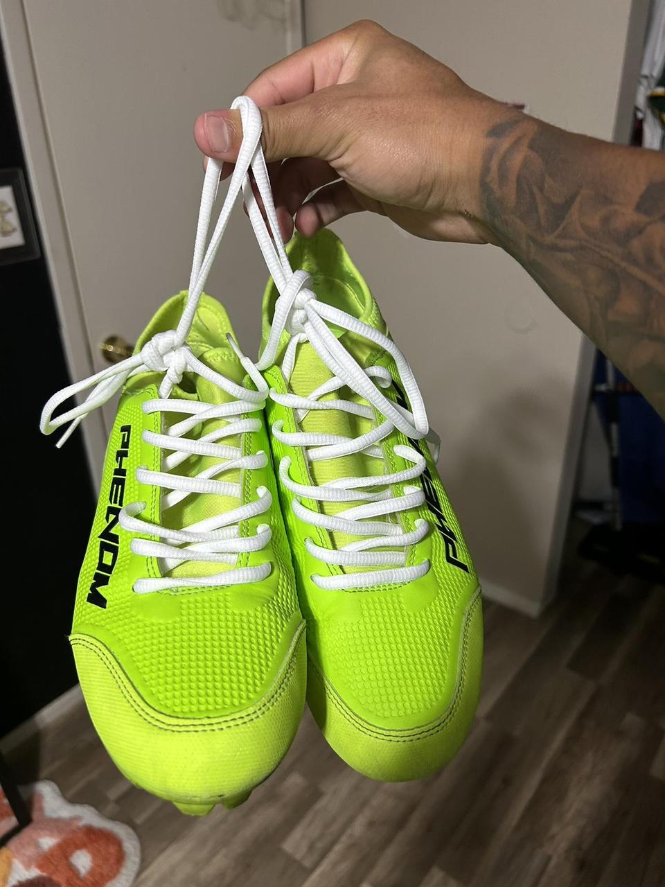 mens green football cleats