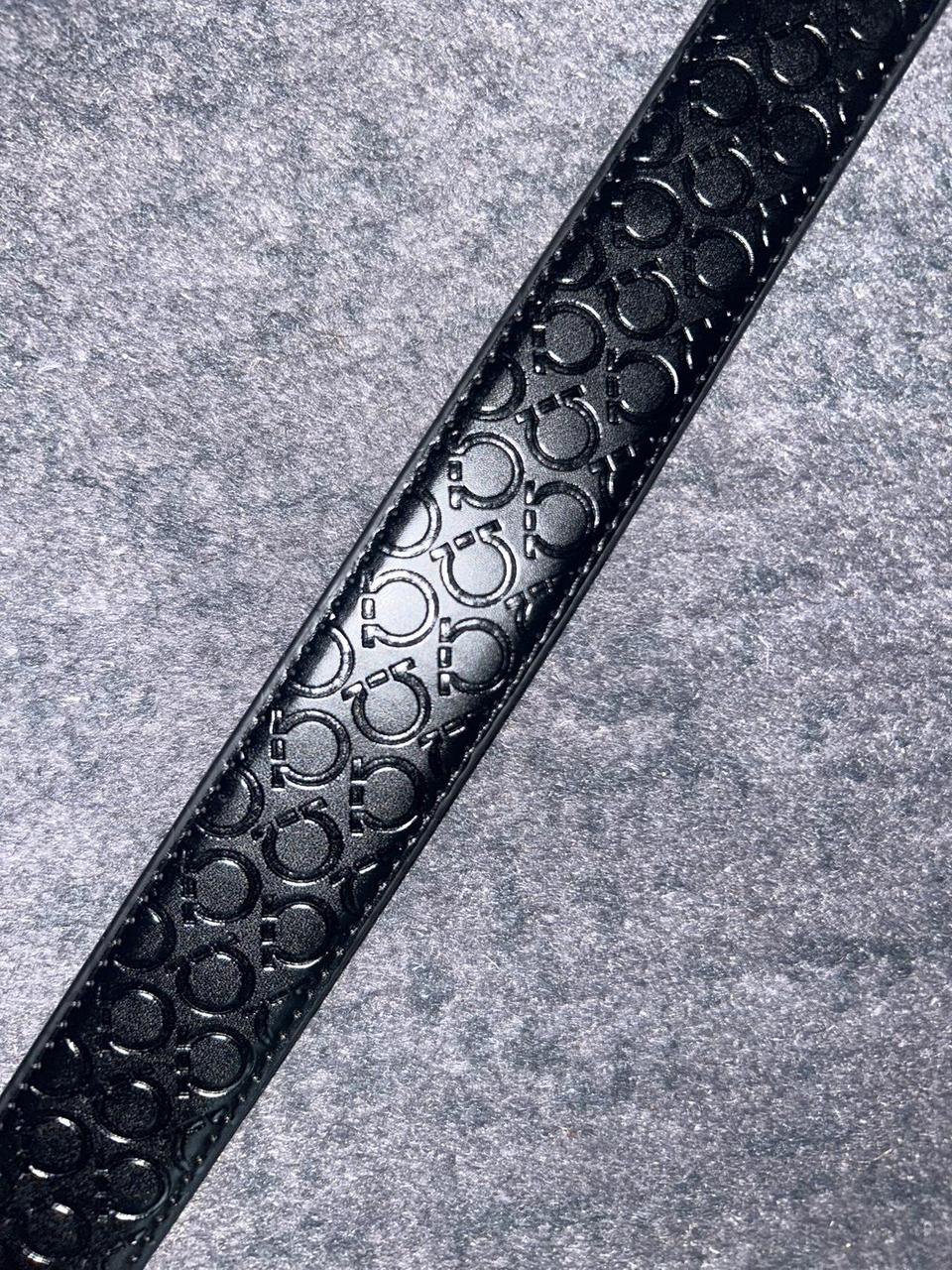 salvatore ferragamo gunmetal belt