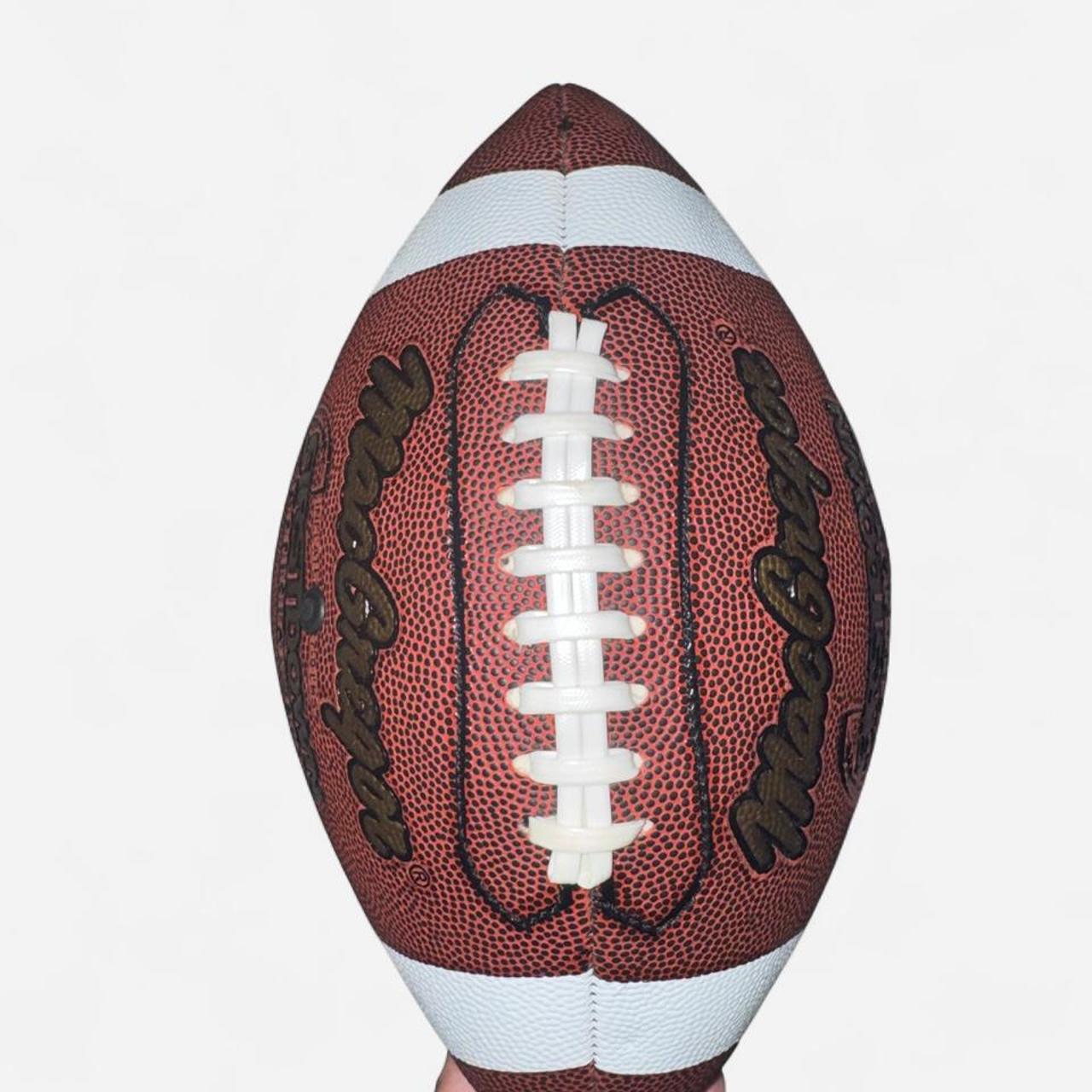 First down red and burgundy ball sports