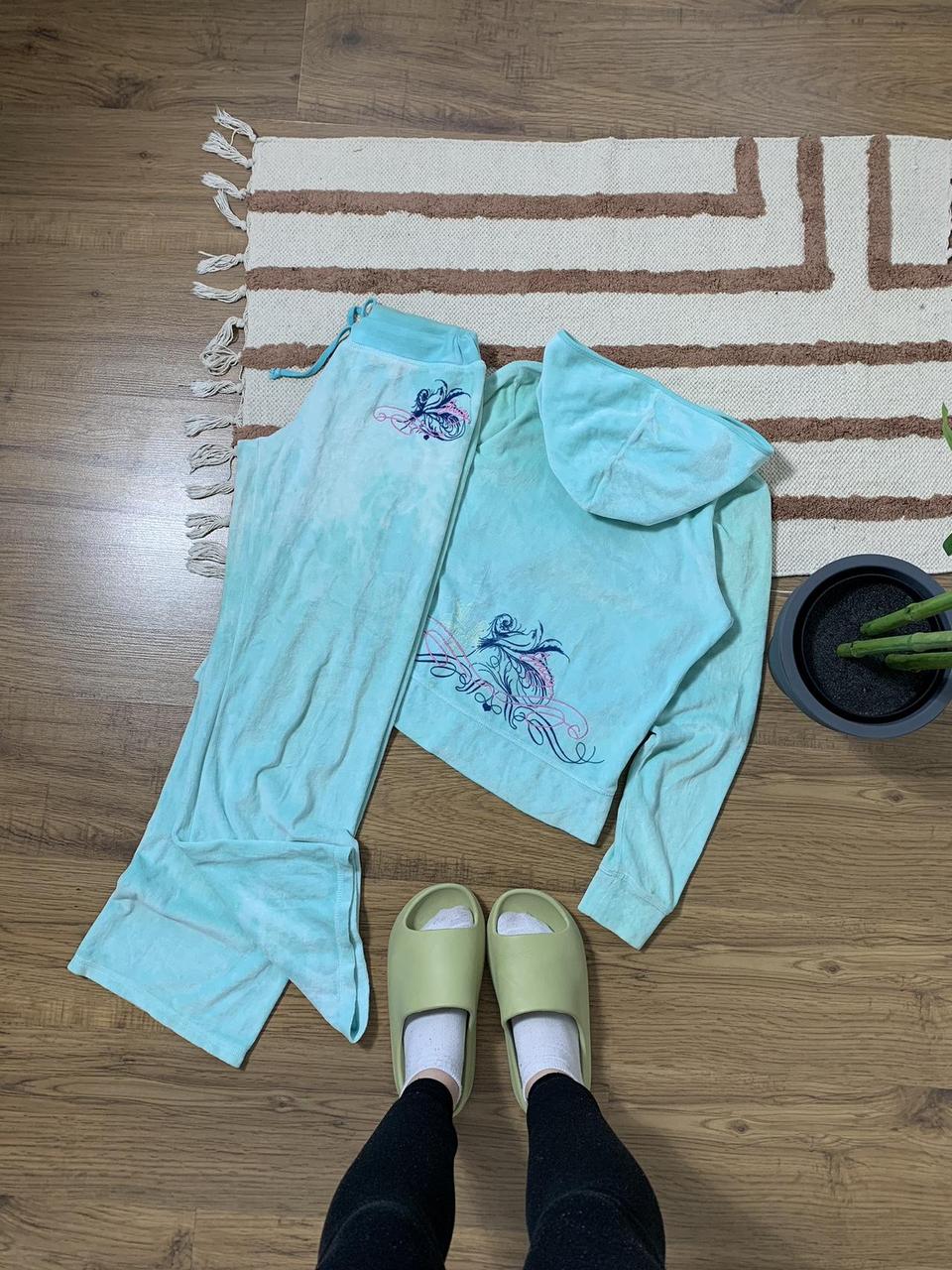 Juicy couture light blue tracksuit on sale