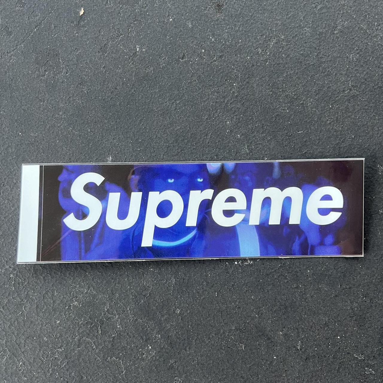 Supreme glitter box cheap logo sticker