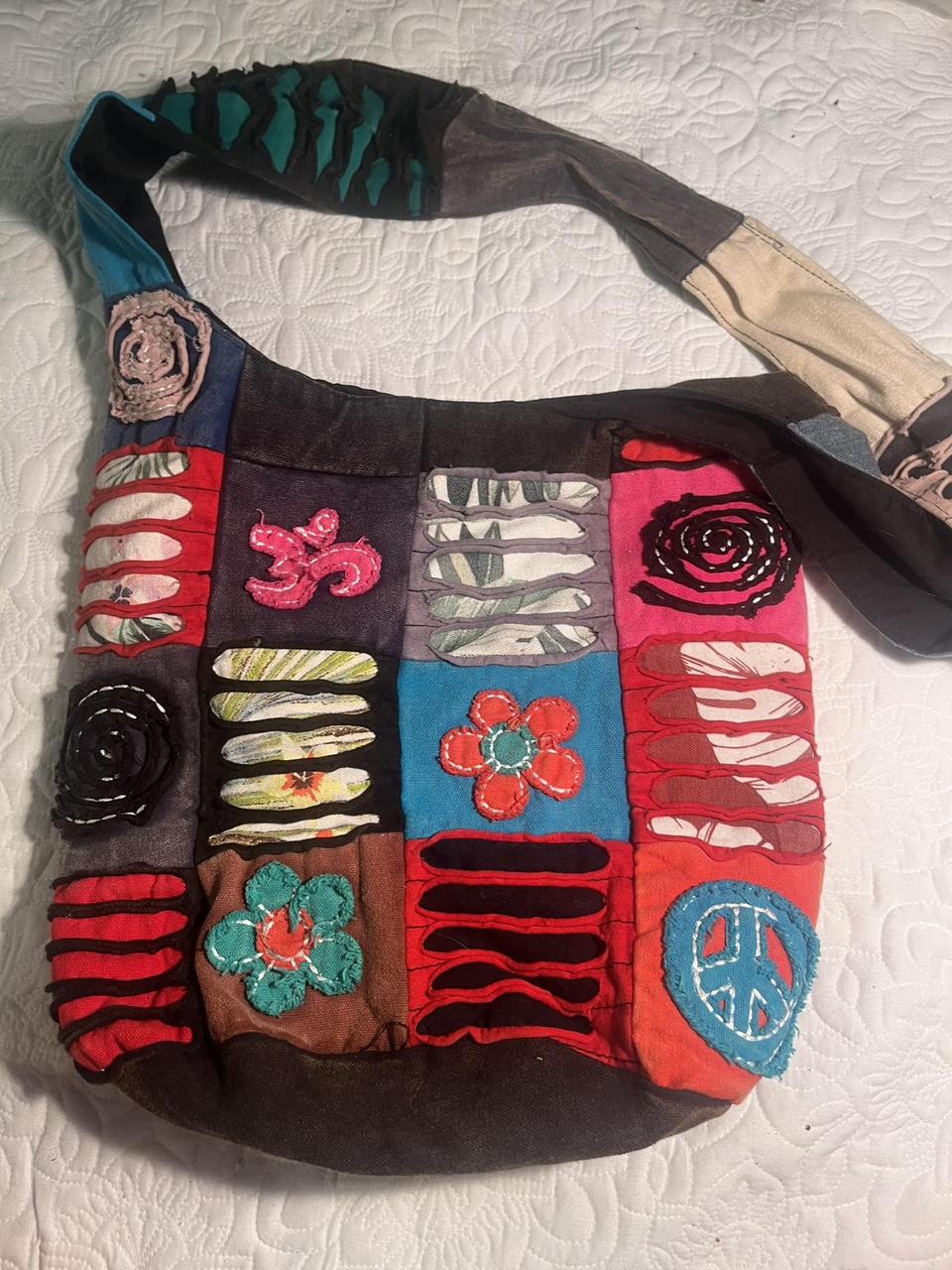 Women's Wallet - Multi – Boho patchwork shoulder … - image 1