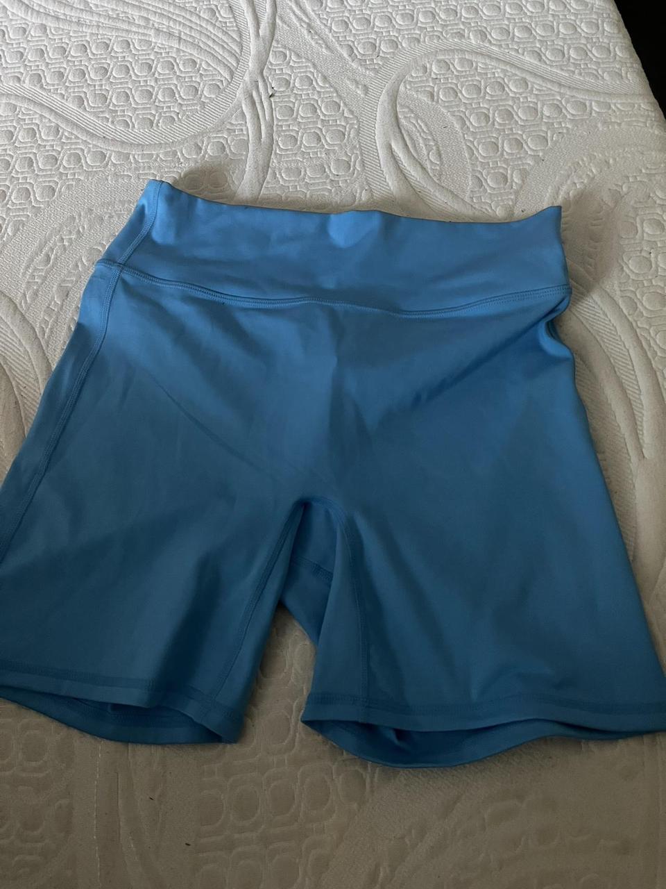 Gymshark Women's Shorts Blue L – Gym Shark biker shorts size large