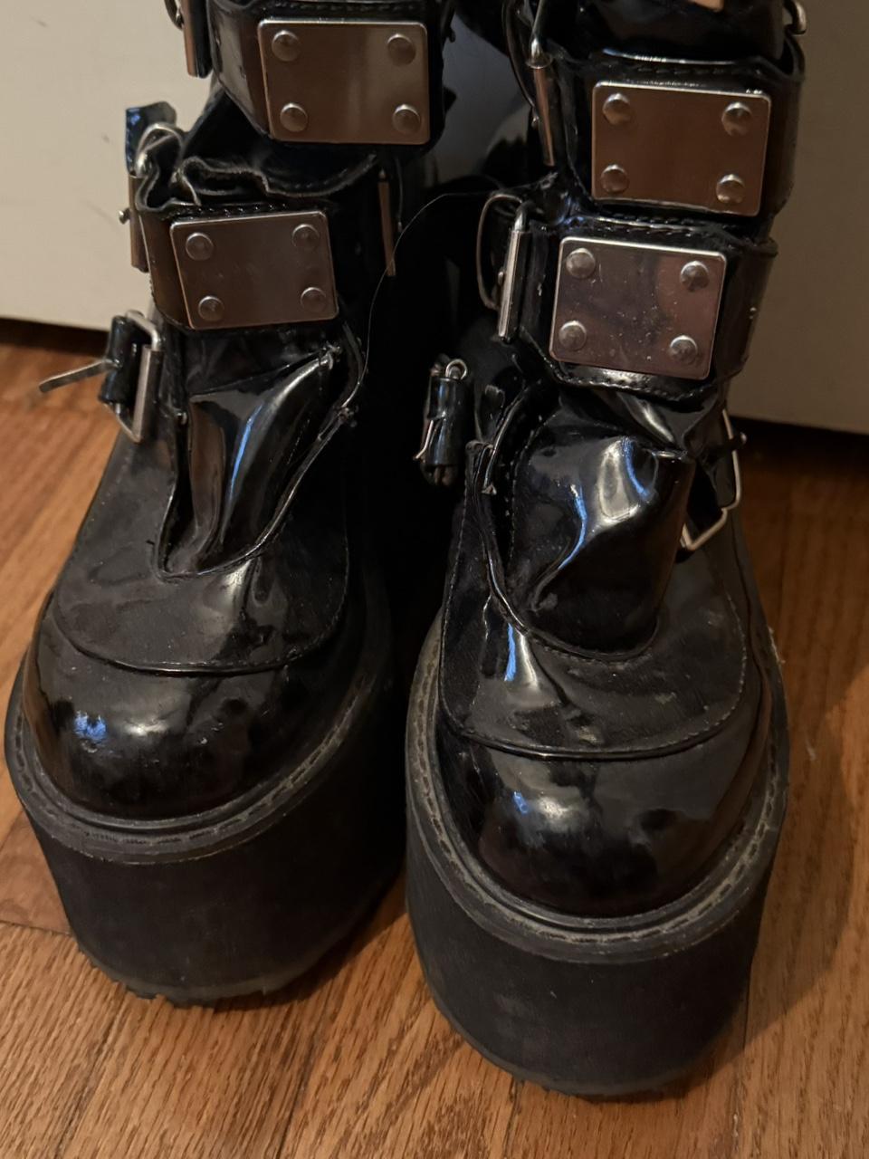 Demonia Women's Knee high Boots - Black - US 7.5 … - image 5