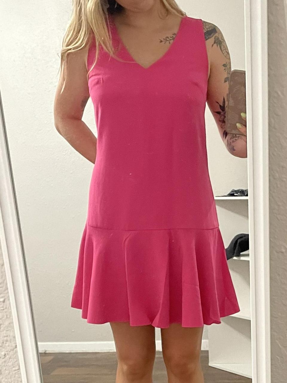 Banana republic hot pink dress best sale